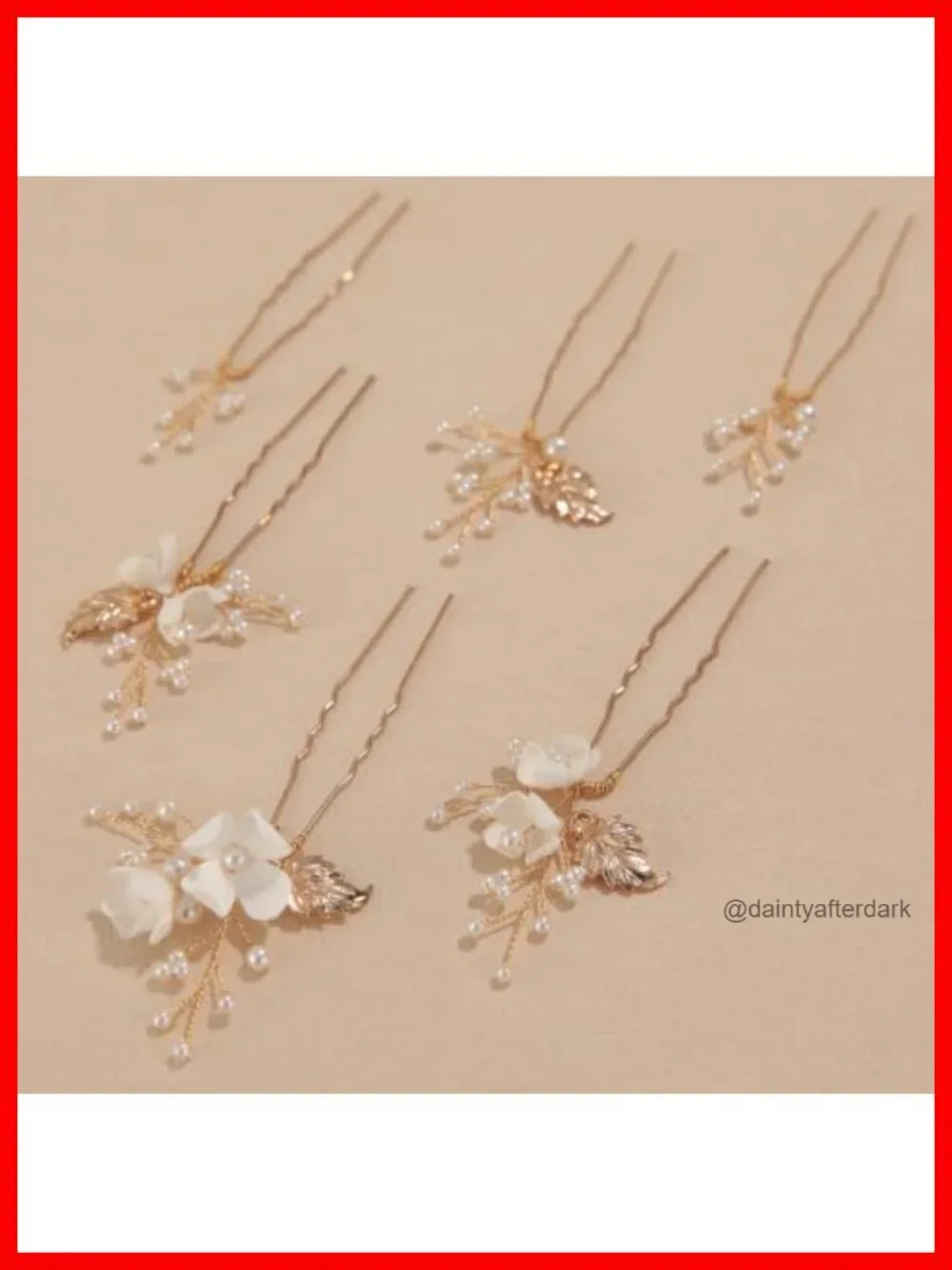 Handmade Pearl Bridal Hair Pins Wedding Hair Accessories for Women